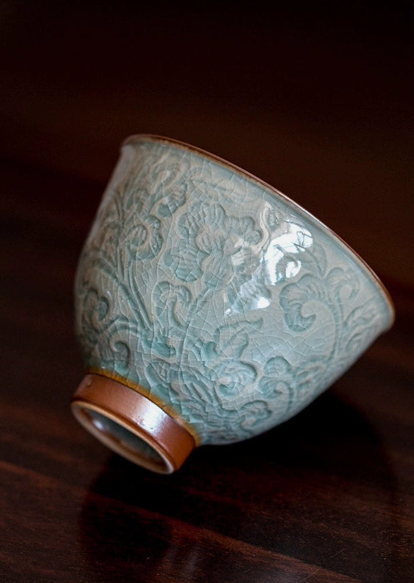 The Art of Tea, Perfected in a Ru Kiln Crackle Glaze Cup