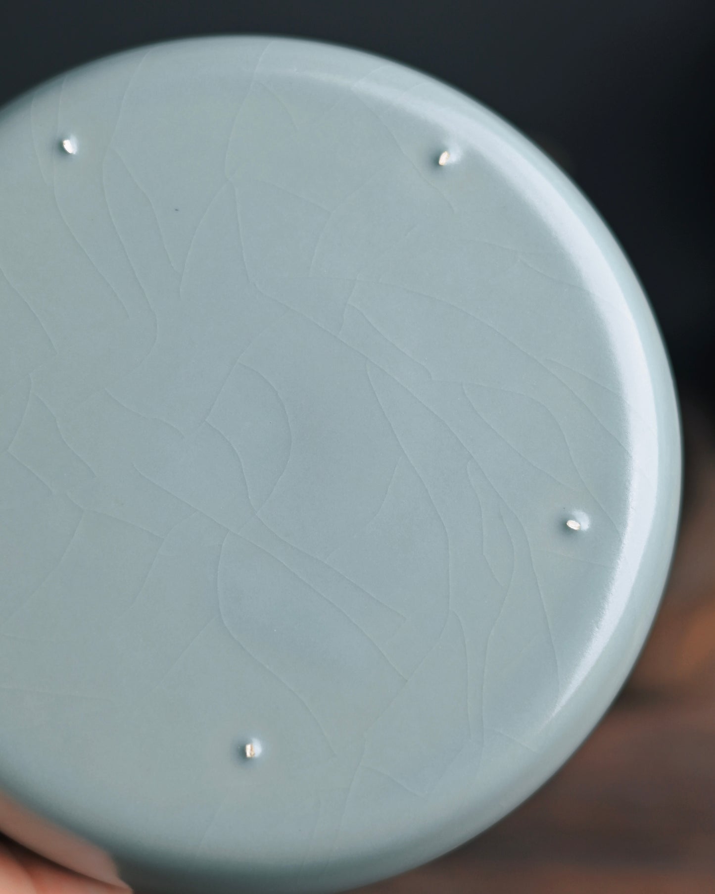 Ru ware brush washer reproduction displaying characteristic sky-blue tone and clean ceramic lines