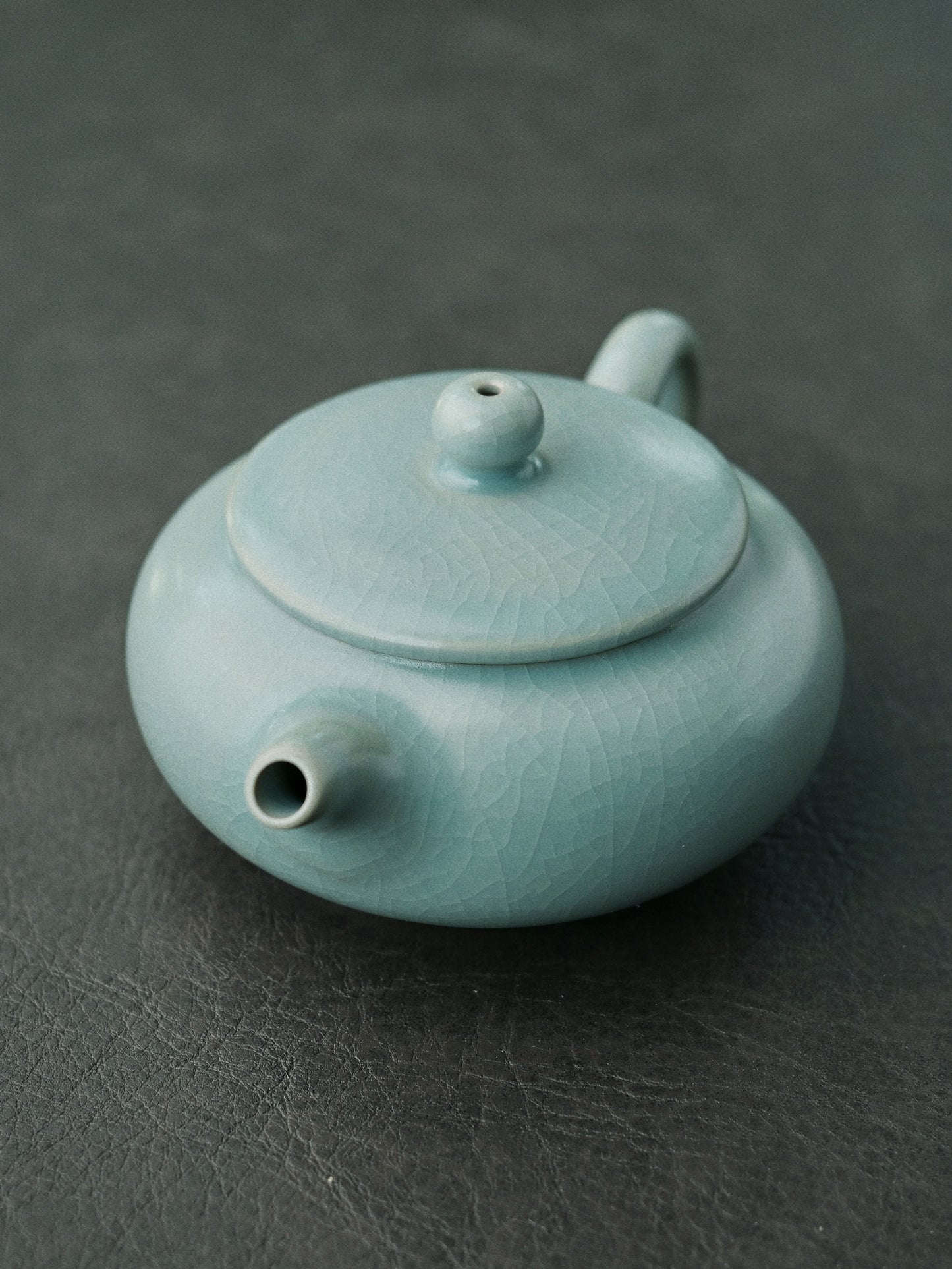 Ru Porcelain Vintage Glaze Archaized Teapot