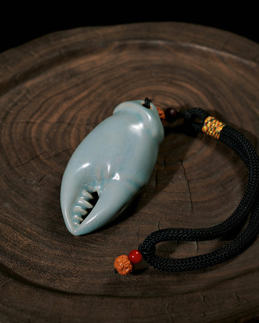 Classic Chinese Ruyao sky-blue celadon glaze created with original mineral formulations