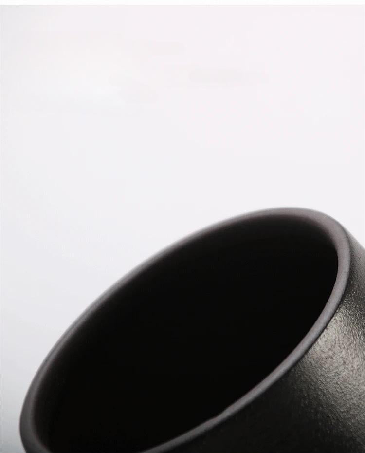 Retro Japanese Style Small Size Coarse PotteryTea Canister