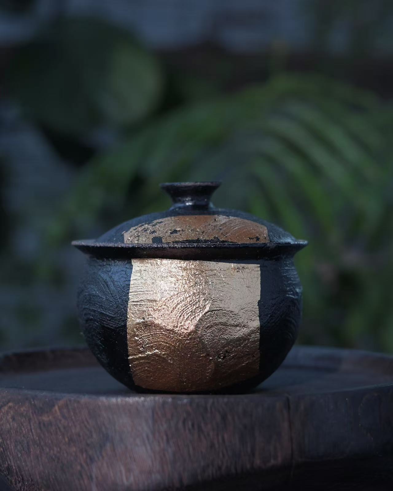 Japanese tea ware Wabi-sabi pottery tea bowl