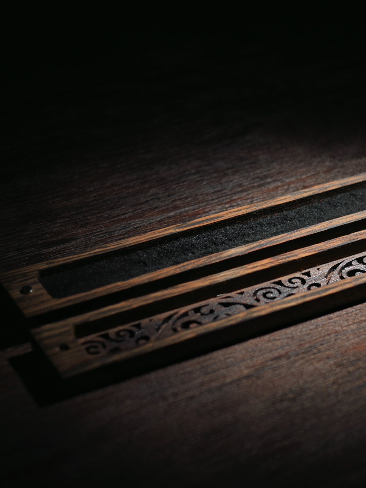 Hollow Carved Wenge Wood Incense Sticks Burner