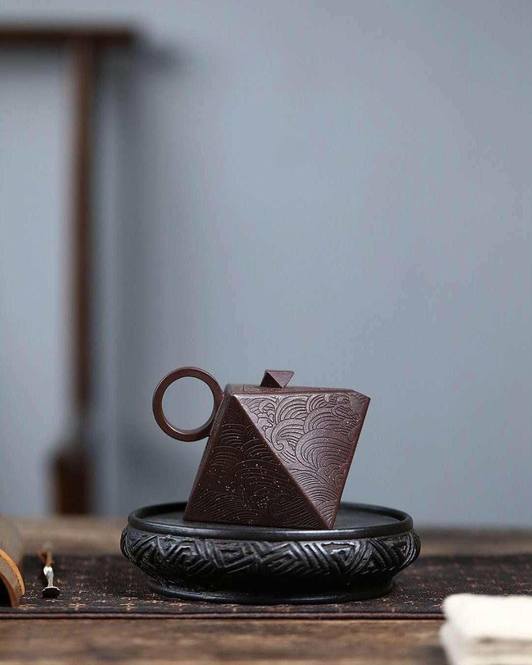 Yixing Purple Clay "Octagonal Insight" Zisha Teapot