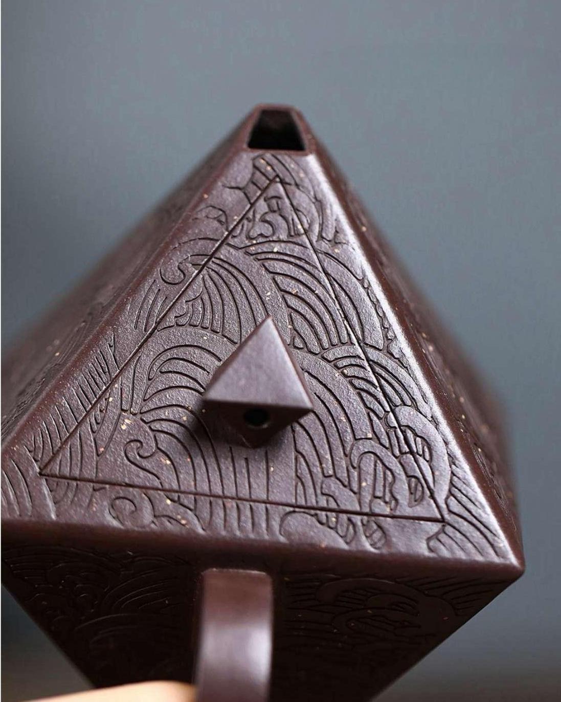 Yixing Purple Clay "Octagonal Insight" Zisha Teapot