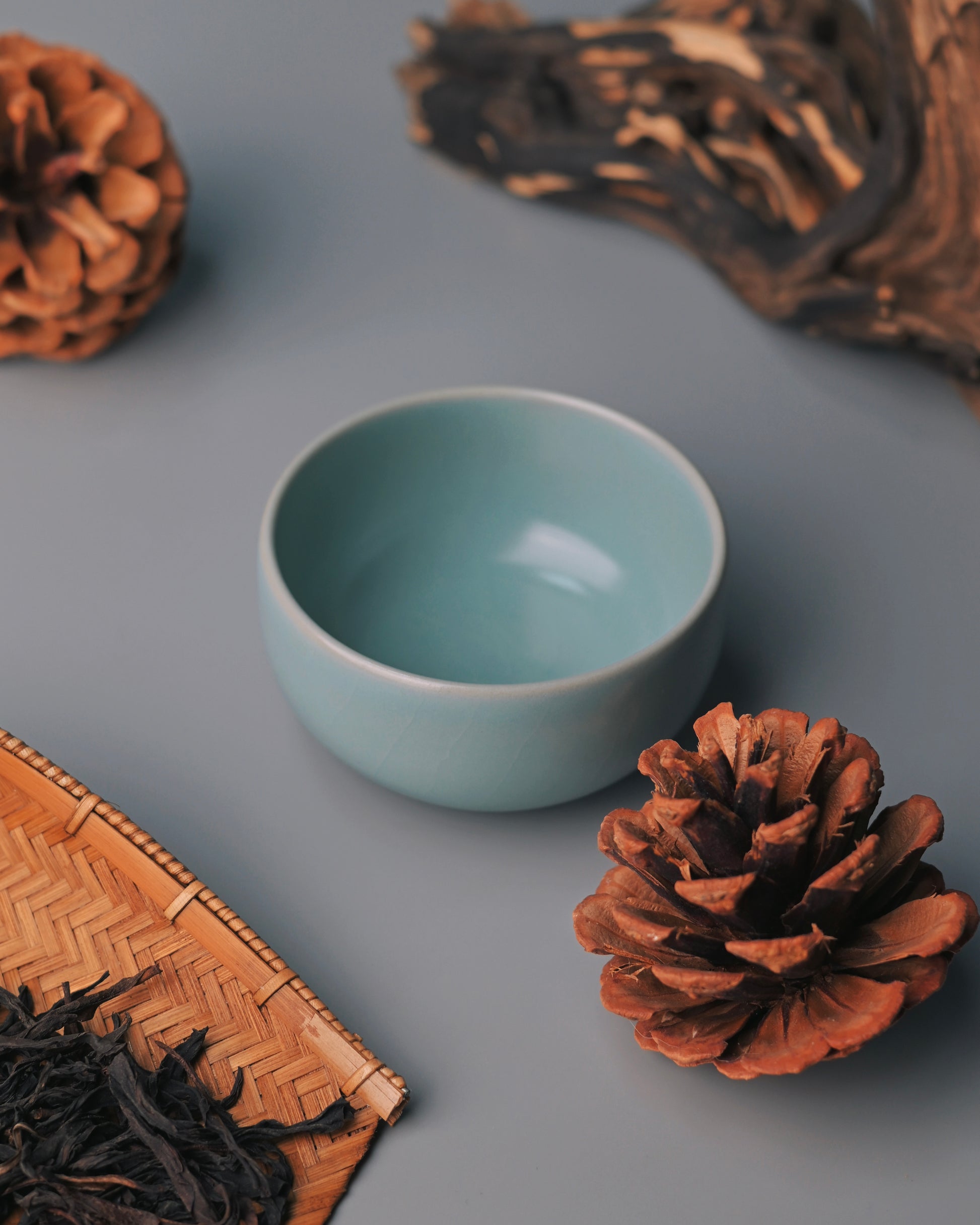 Ru ware minimalist ceramic teacup