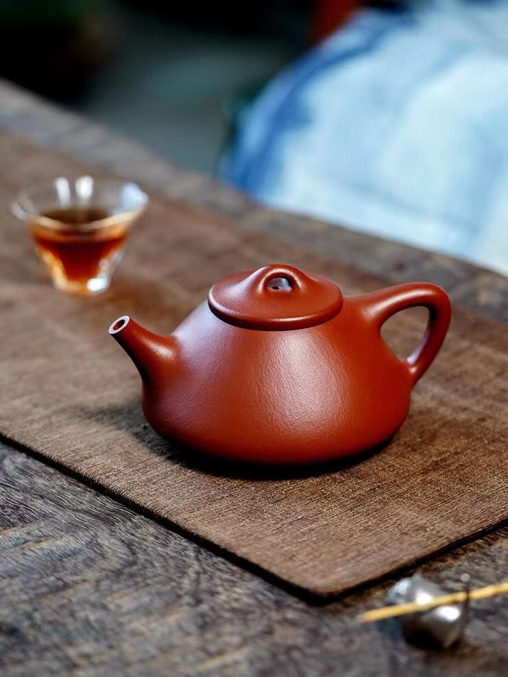 Yixing Purple Clay Teapot Zhuni Duan Half-Handmade Shipiao Style Teapot