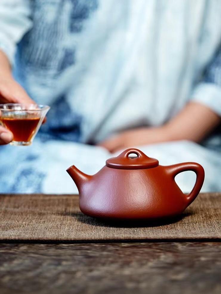Yixing Purple Clay Teapot Zhuni Duan Half-Handmade Shipiao Style Teapot