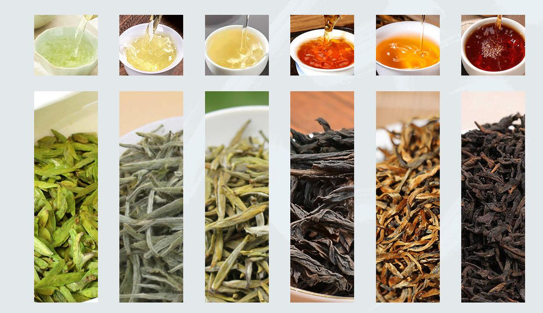 Multiple Tea Types The Art of Chinese Tea: Understanding the Six Types of Tea – saanwustudio