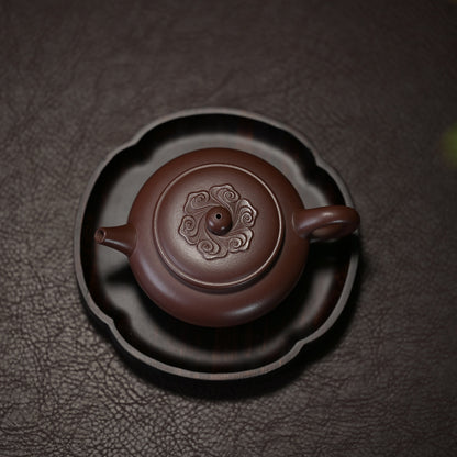 Yixing Purple Clay Auspicious Clouds Zisha Teapot 170ml