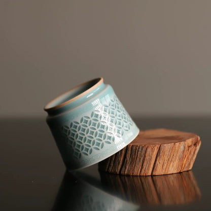Longquan Celadon Linglong Teacup 70ml
