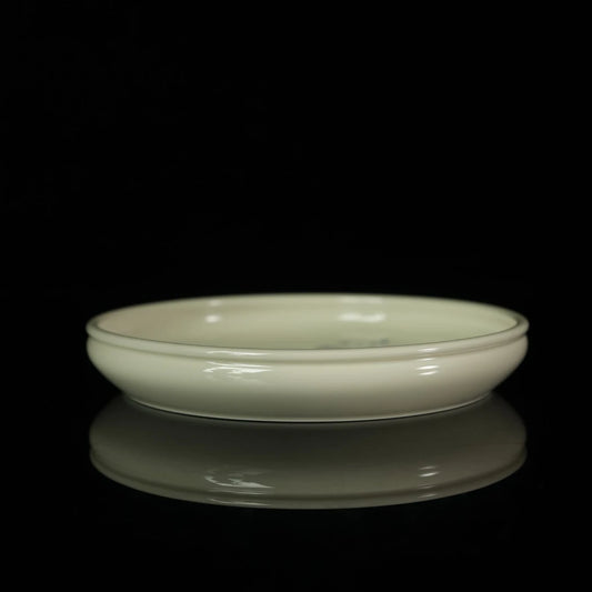 Jingdezhen Underglaze Blue-and-White Hand-Painted Peony Tea Tray
