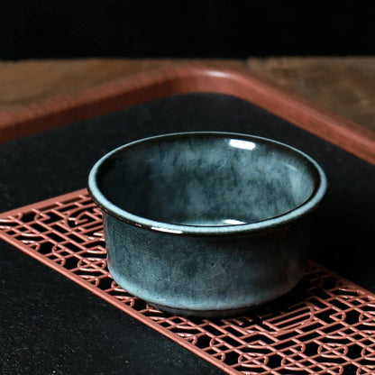Longquan Celadon "Ge" Kiln Iron-Clay Teacup 100ml