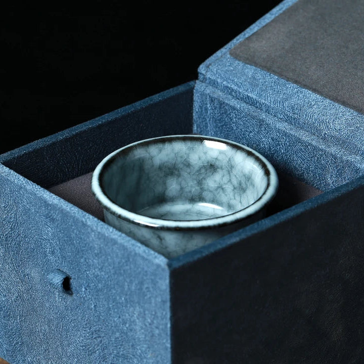 Longquan Celadon "Ge" Kiln Iron-Clay Teacup 100ml