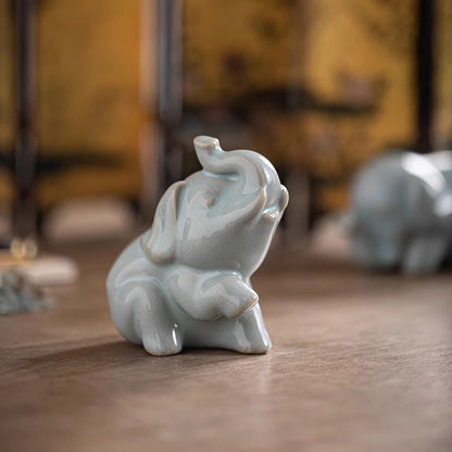 Vase Prune en Céladon Ru