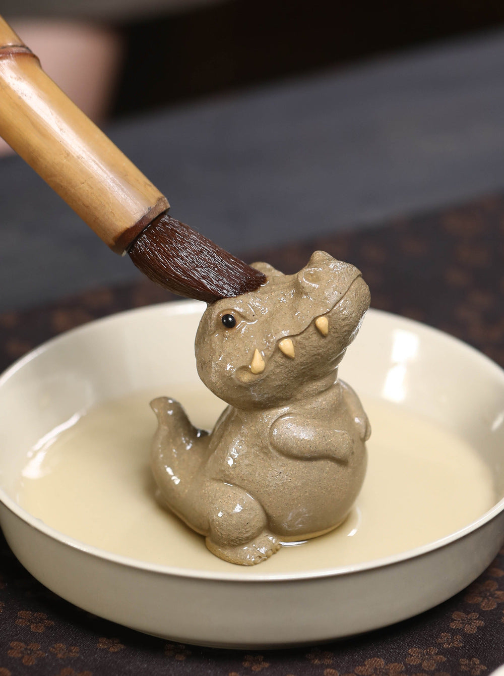 Yixing Zisha （Purple Clay） T-Rex Tea Pet