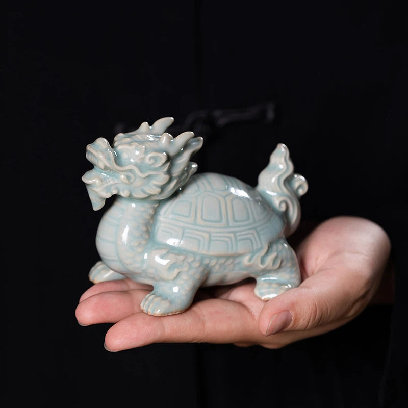 Longquan Celadon Dragon-Turtle Tea Pet