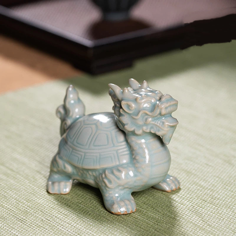 Longquan Celadon Dragon-Turtle Tea Pet