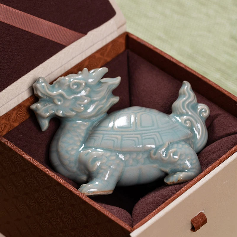 Longquan Celadon Dragon-Turtle Tea Pet
