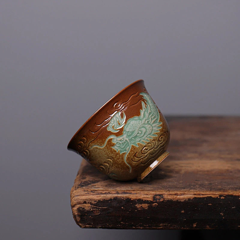 Traditional Chinese Kung Fu Tea Set - Longquan Dragon Vessel