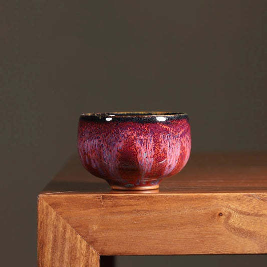 Jun Ware "Flame Glaze" Luohan Teacup 60ml