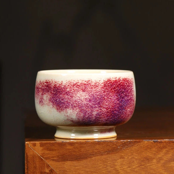 Jun Ware Crimson Red Glazed Teacup 110ml