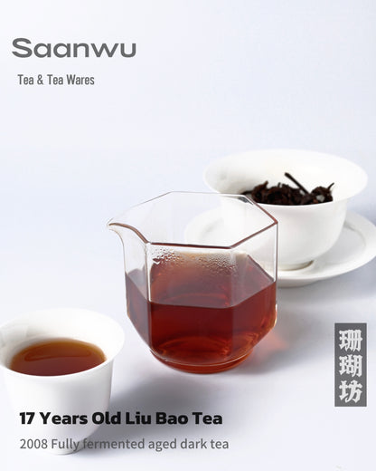 Traditional 2008 Liubao Tea – Aged Golden Buds, Apricot Kernel Scented Chinese Tea