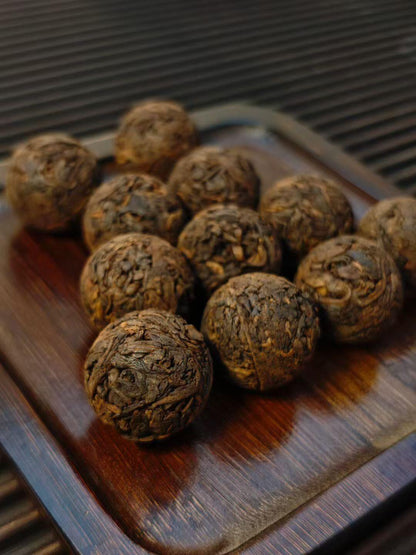 2012 Bingdao Ancient Tree Dragon Pearl Ripe Pu-erh Tee