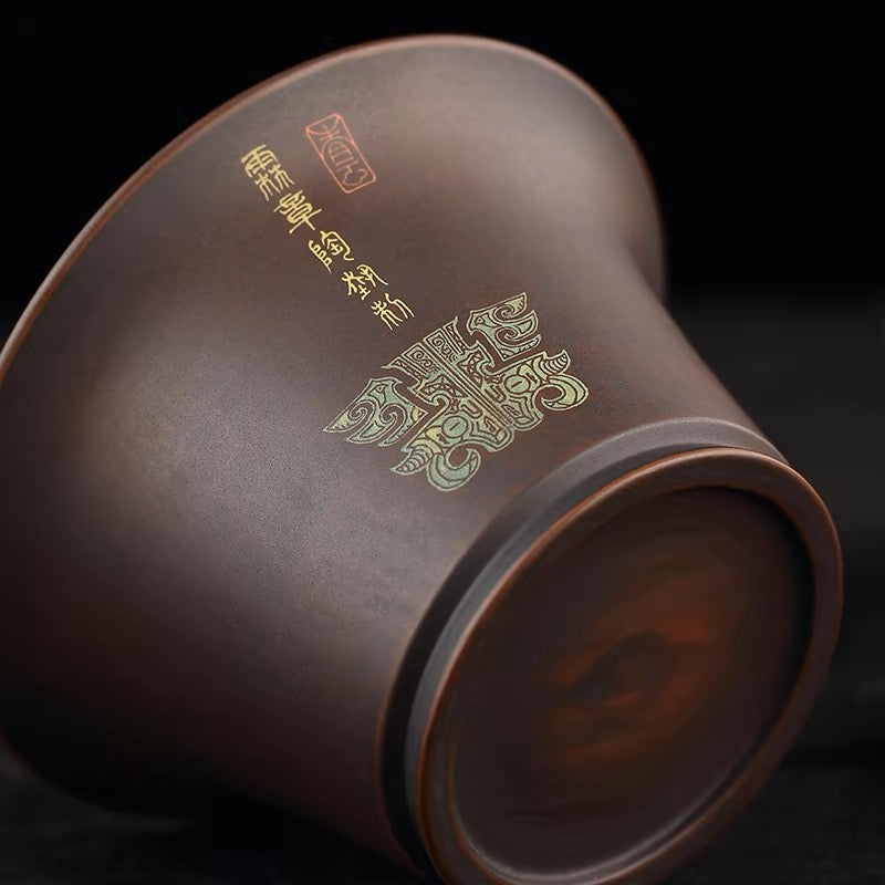 Yunan Jianshui Purple Clay Covered Bowl(Gaiwan) Purely Handmade Teacup