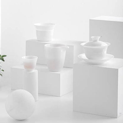 Gaiwan (bol à thé) en porcelaine blanche de Dehua