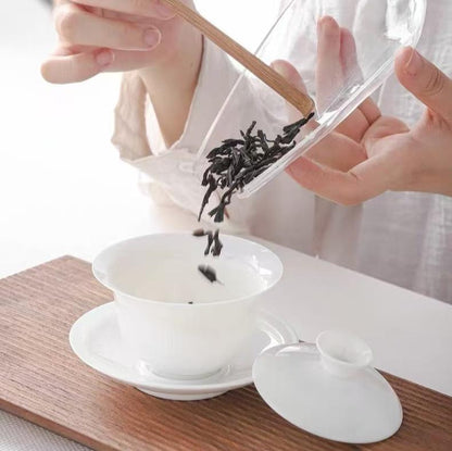 Gaiwan (bol à thé) en porcelaine blanche de Dehua