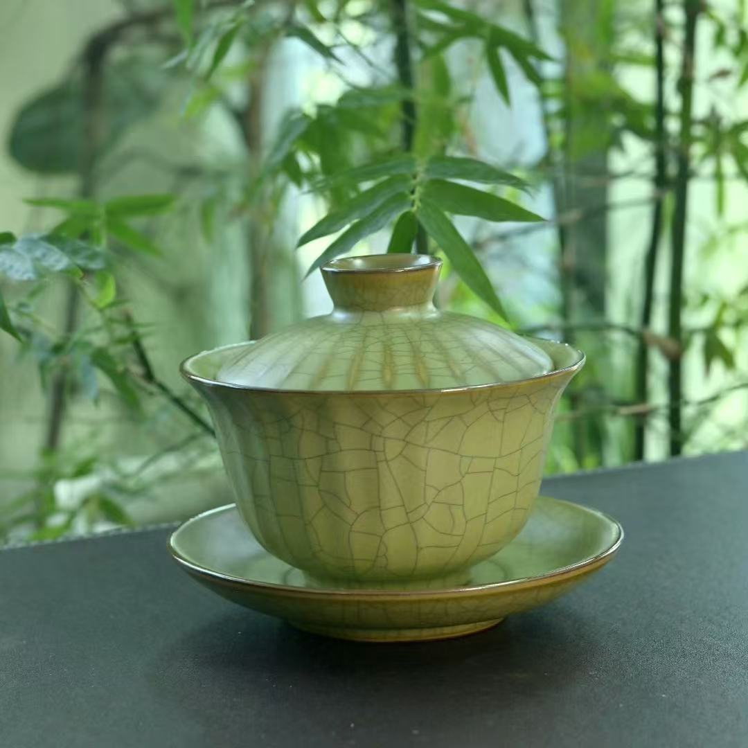 Longquan Celadon – Ge Kiln Gaiwan(Tea Bowl)