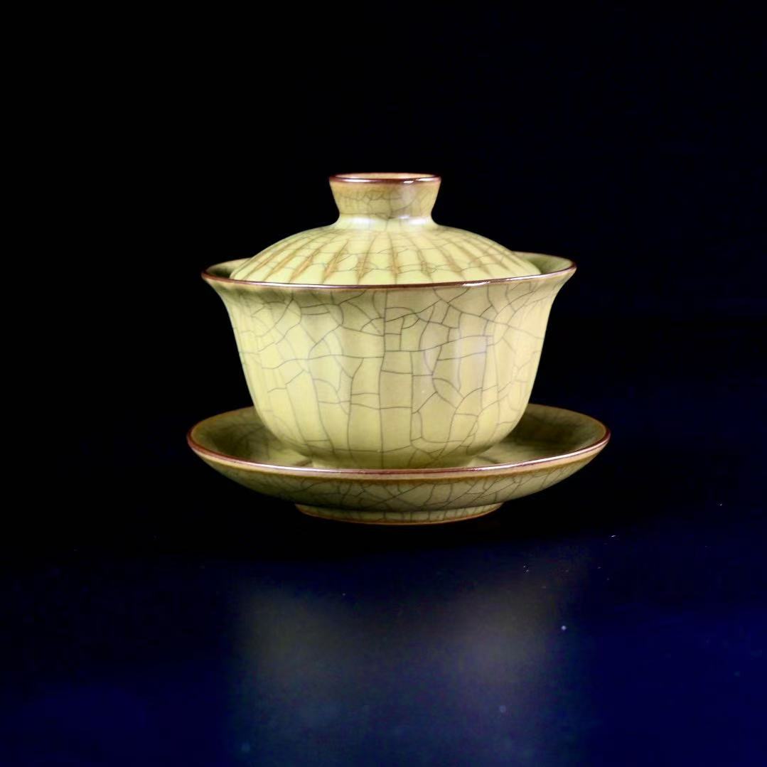 Longquan Celadon – Ge Kiln Gaiwan(Tea Bowl)