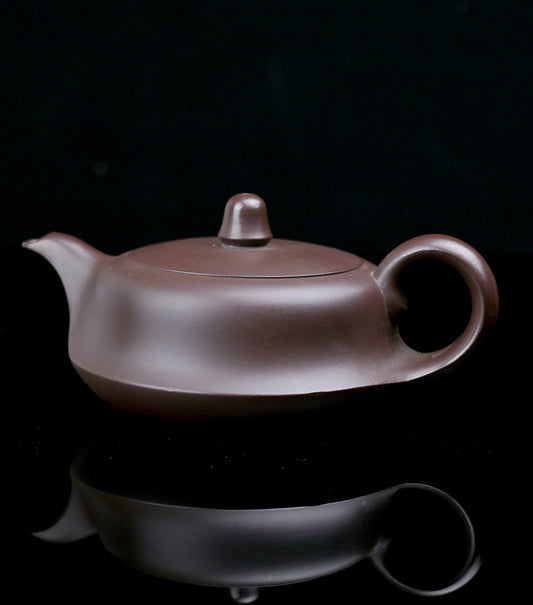 Half-Handmade Purple Clay Teapot Yixing Zisha Pot.