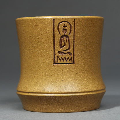 Tasse à thé Zisha Yixing en argile violette Huangjiangpo (Duan jaune) style Zen
