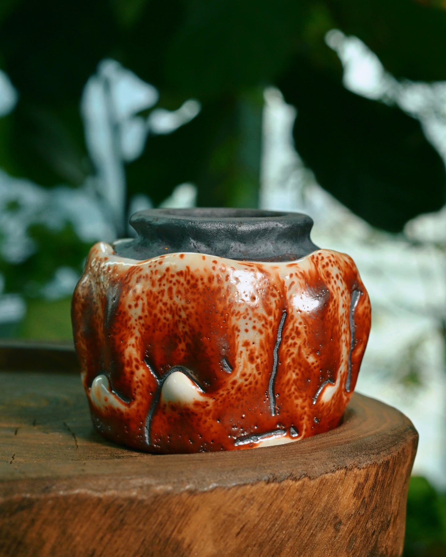 Unique Piece Wabi-Sabi Shino Ware Kiln-Transformation Teacup