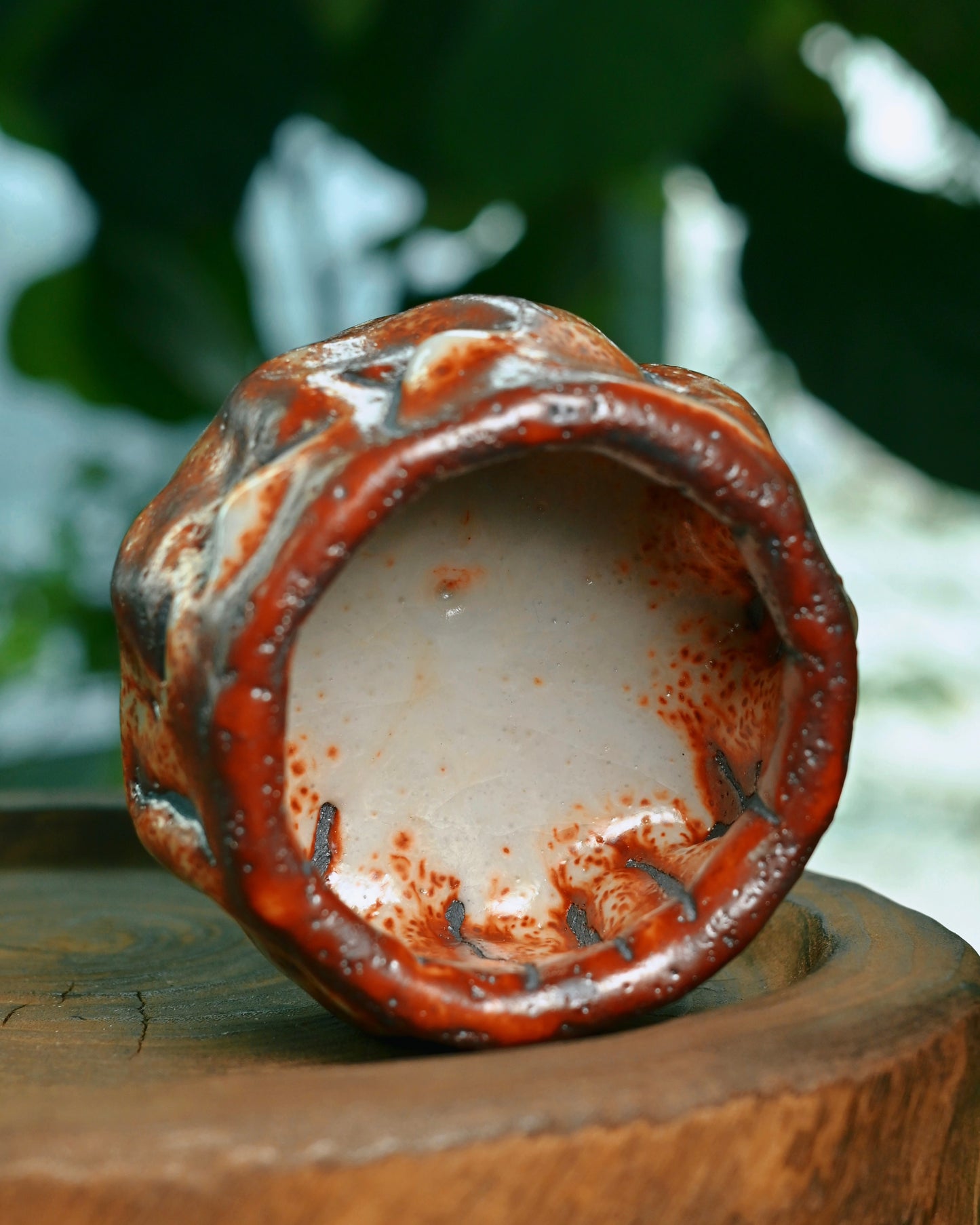 Unique Piece Wabi-Sabi Shino Ware Kiln-Transformation Teacup