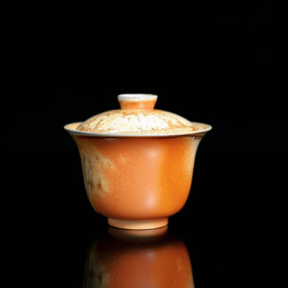 Gaiwan Jingdezhen en bois cuit, pièce unique 140ml