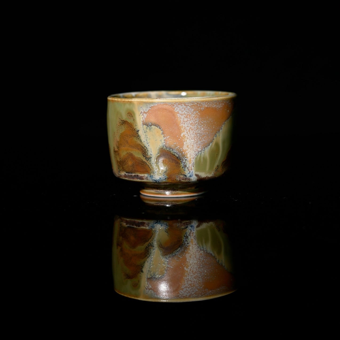 Unique Piece Jingdezhen Handmade Underglaze Colored Teacup 80ml