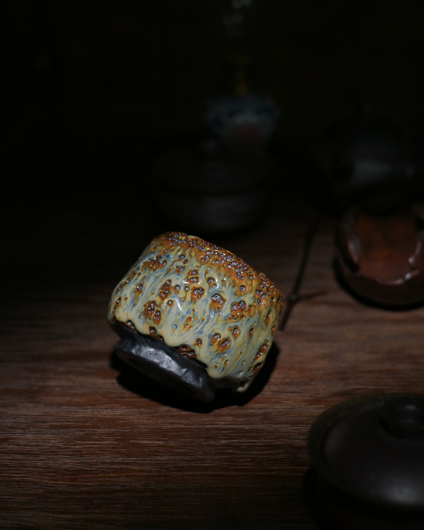 Unique Piece Wabi-Sabi Shino Ware Kiln-Transformation Teacup
