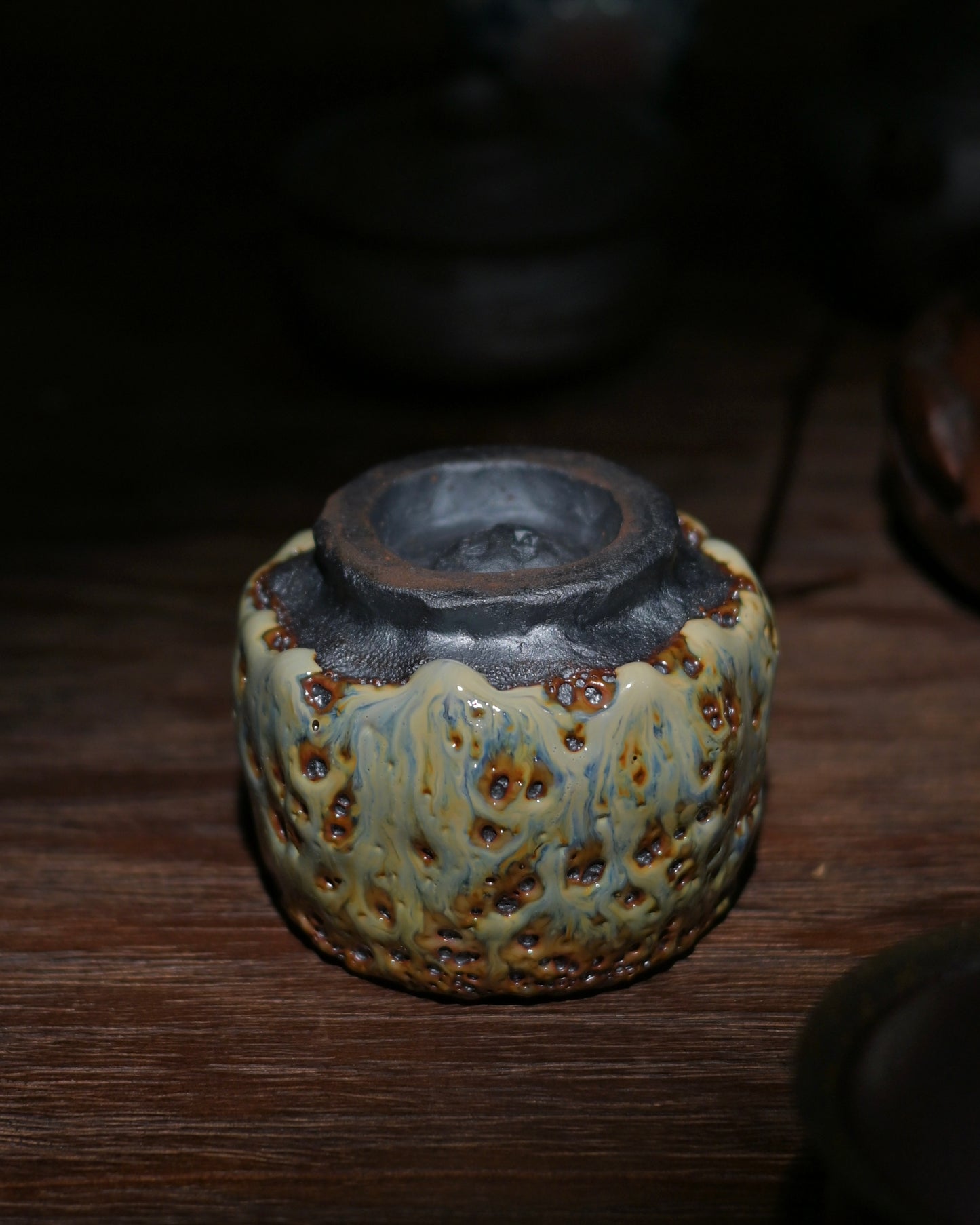 Unique Piece Wabi-Sabi Shino Ware Kiln-Transformation Teacup