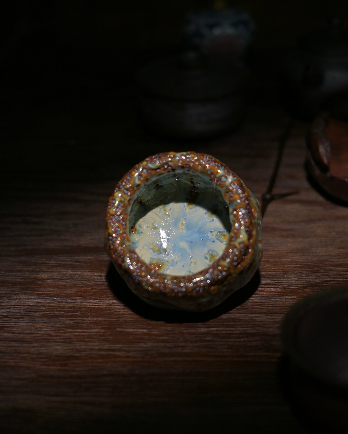 Unique Piece Wabi-Sabi Shino Ware Kiln-Transformation Teacup