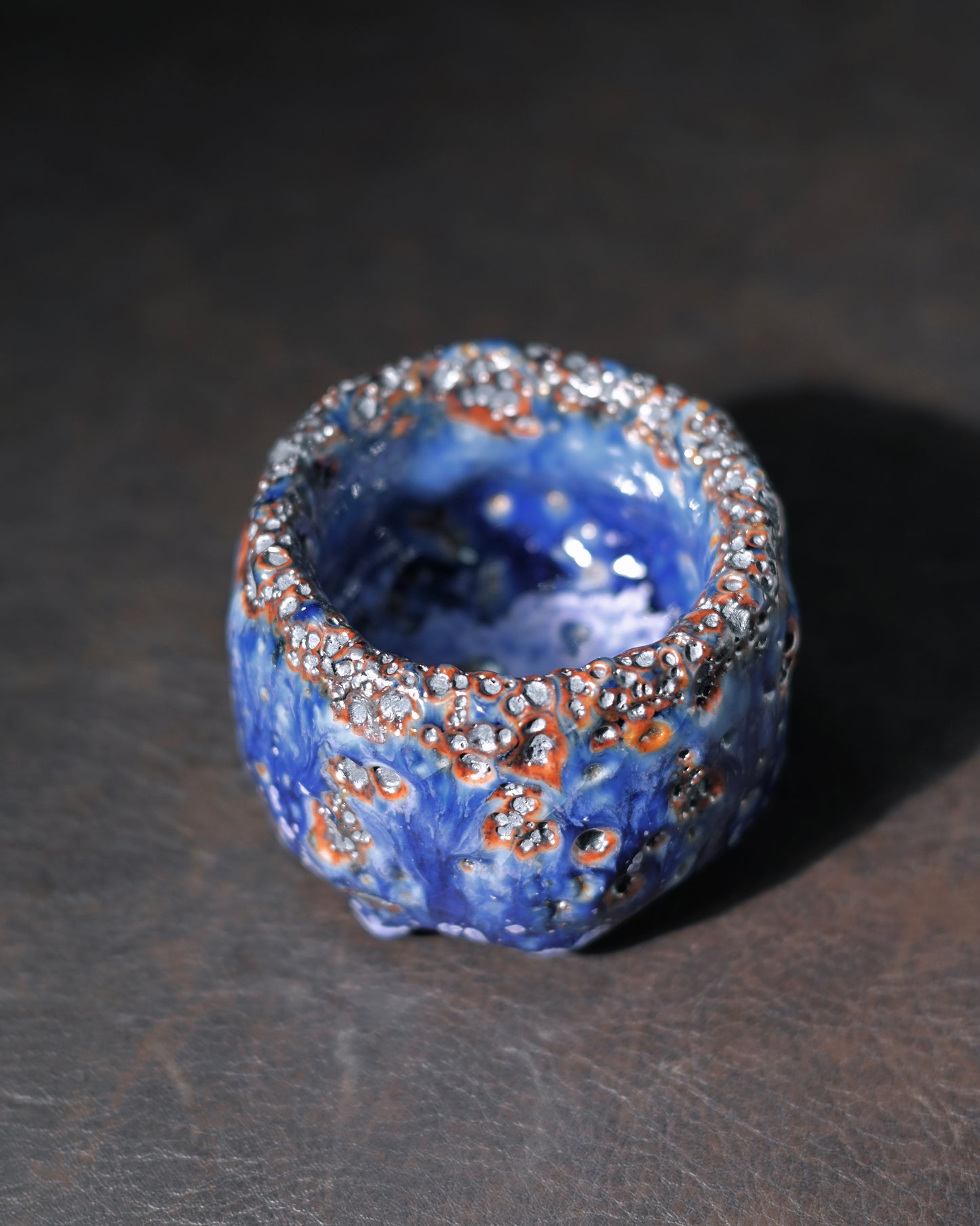 Unique Piece Wabi-Sabi Shino Ware Kiln-Transformation Teacup