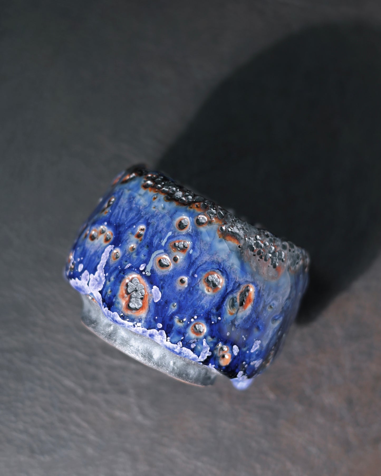 Unique Piece Wabi-Sabi Shino Ware Kiln-Transformation Teacup