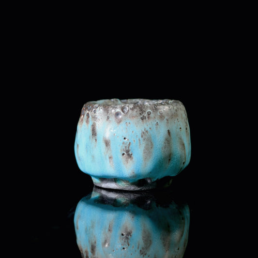 Unique Piece Wabi-Sabi Shino Ware Kiln-Transformation Teaset 120ml