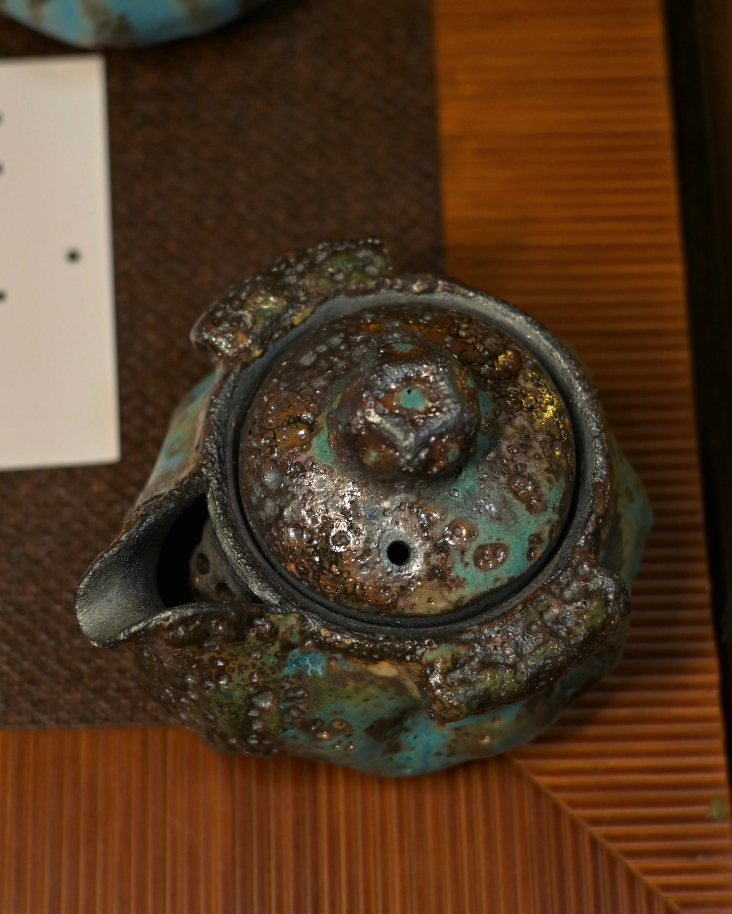 Unique Piece Wabi-Sabi Shino Ware Kiln-Transformation Teaset 120ml