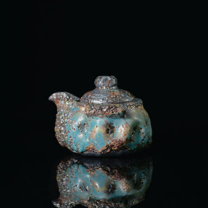Unique Piece Wabi-Sabi Shino Ware Kiln-Transformation Teaset 120ml