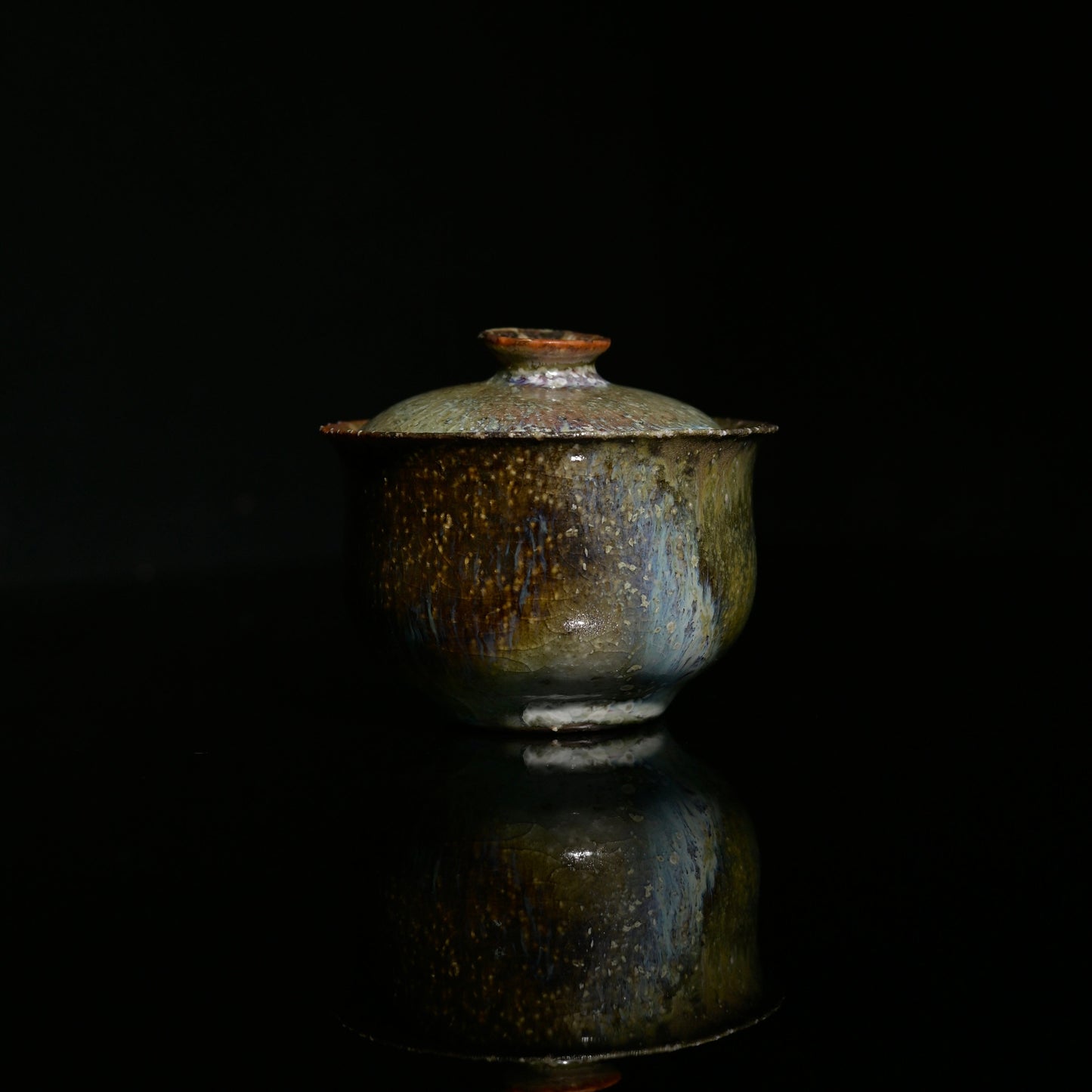 Unique Piece Wabi-Sabi Coarse Pottery Wood-Fired Gaiwan 130ml