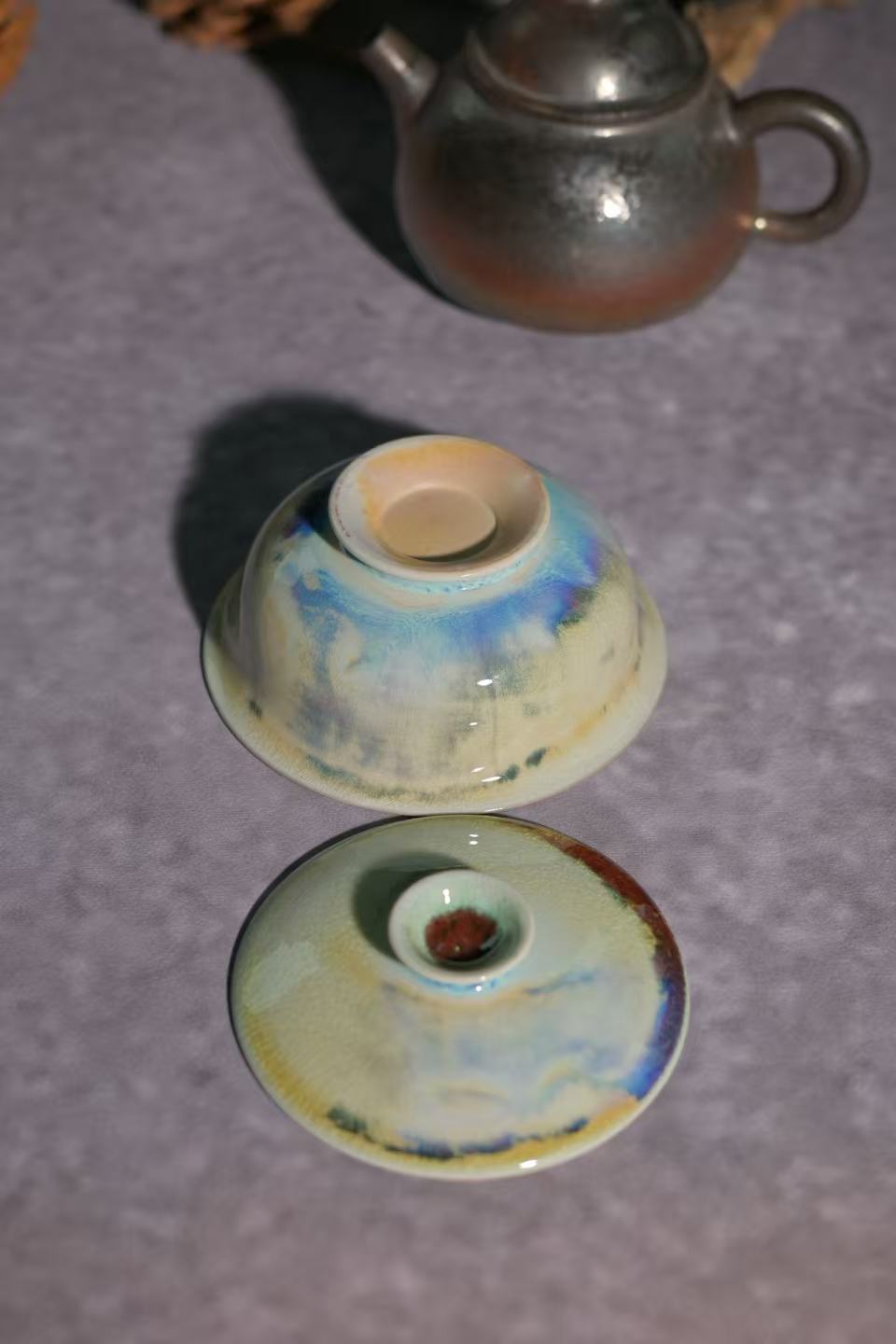 Unique Piece Wood-Fired "Flat Ingot" Gaiwan 110ml