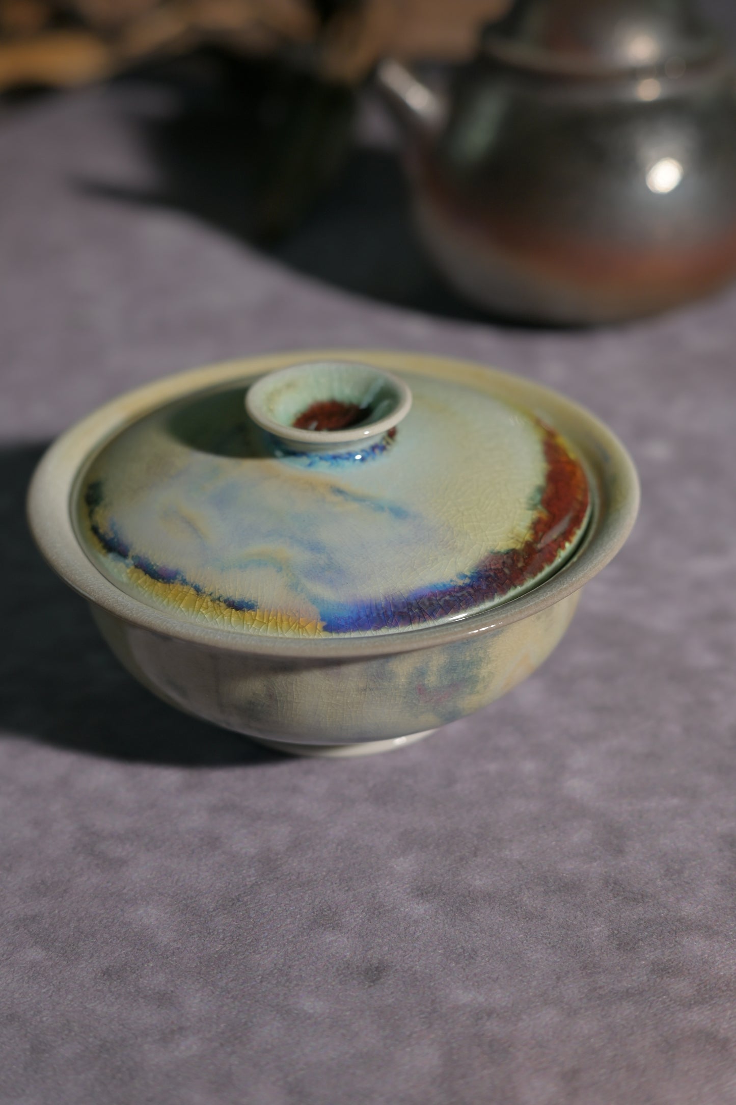 Unique Piece Wood-Fired "Flat Ingot" Gaiwan 110ml